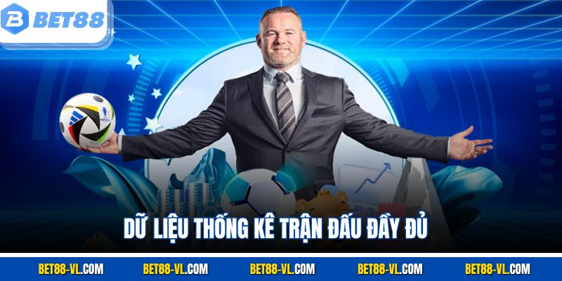 Dữ liệu thống kê trận đấu đầy đủ