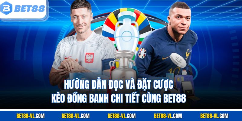Hướng dẫn đọc và đặt cược kèo đồng banh chi tiết cùng Bet88